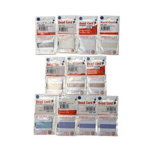 Natural Silk Bead Cord Griffin Jewelry Making Supplies Lot of 11